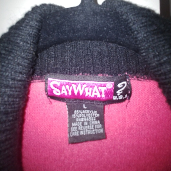 Pink and Black Sweater - Picture 3 of 3